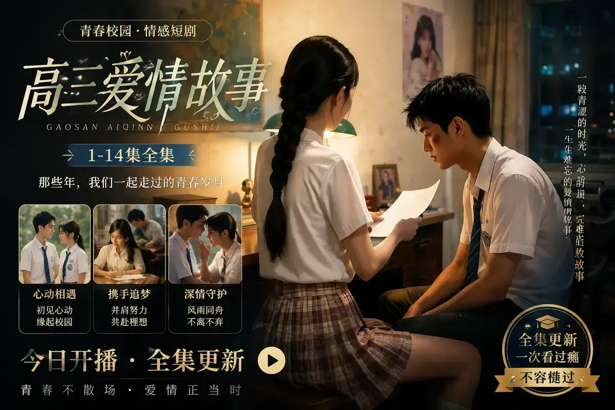 《AI 短剧高三爱情故事》中字无删减高清完整版在线观看 - 林澈苏晚晴校园恋曲 - 高三爱情故事全集资源网盘流畅播放